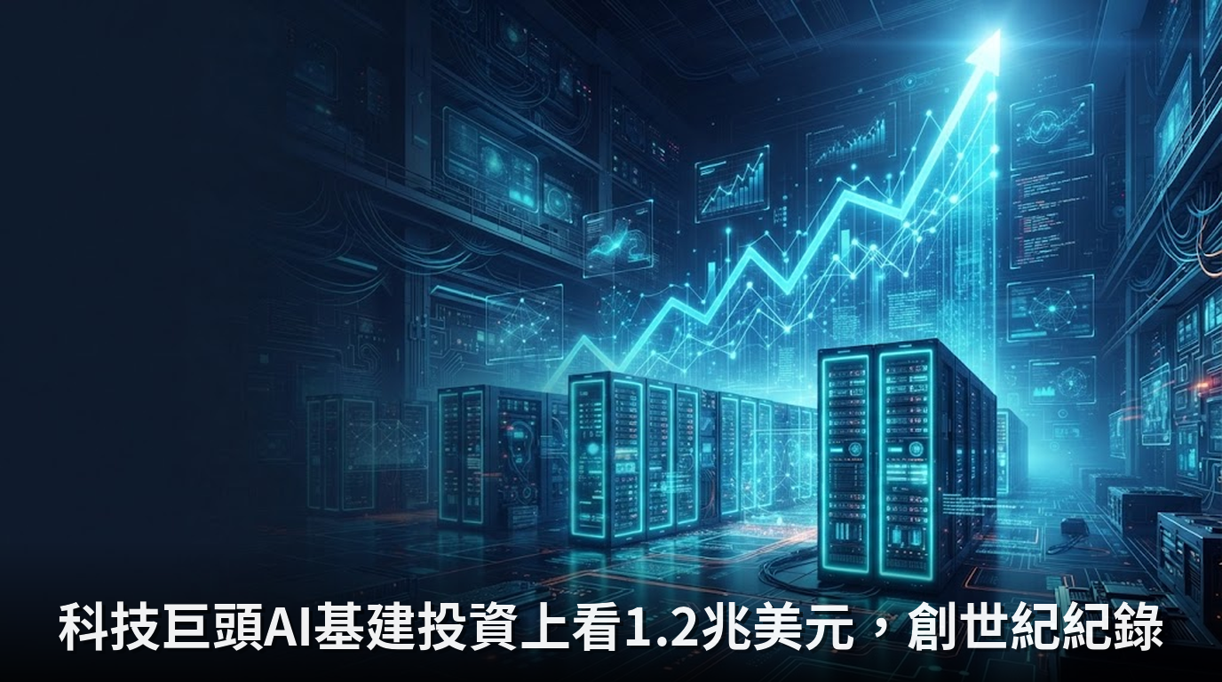 科技巨頭AI基建投資上看1.2兆美元，創世紀紀錄