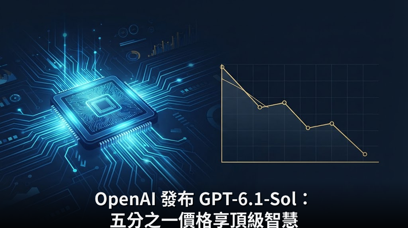 OpenAI 發布 GPT-6.1-Sol：五分之一價格享頂級智慧