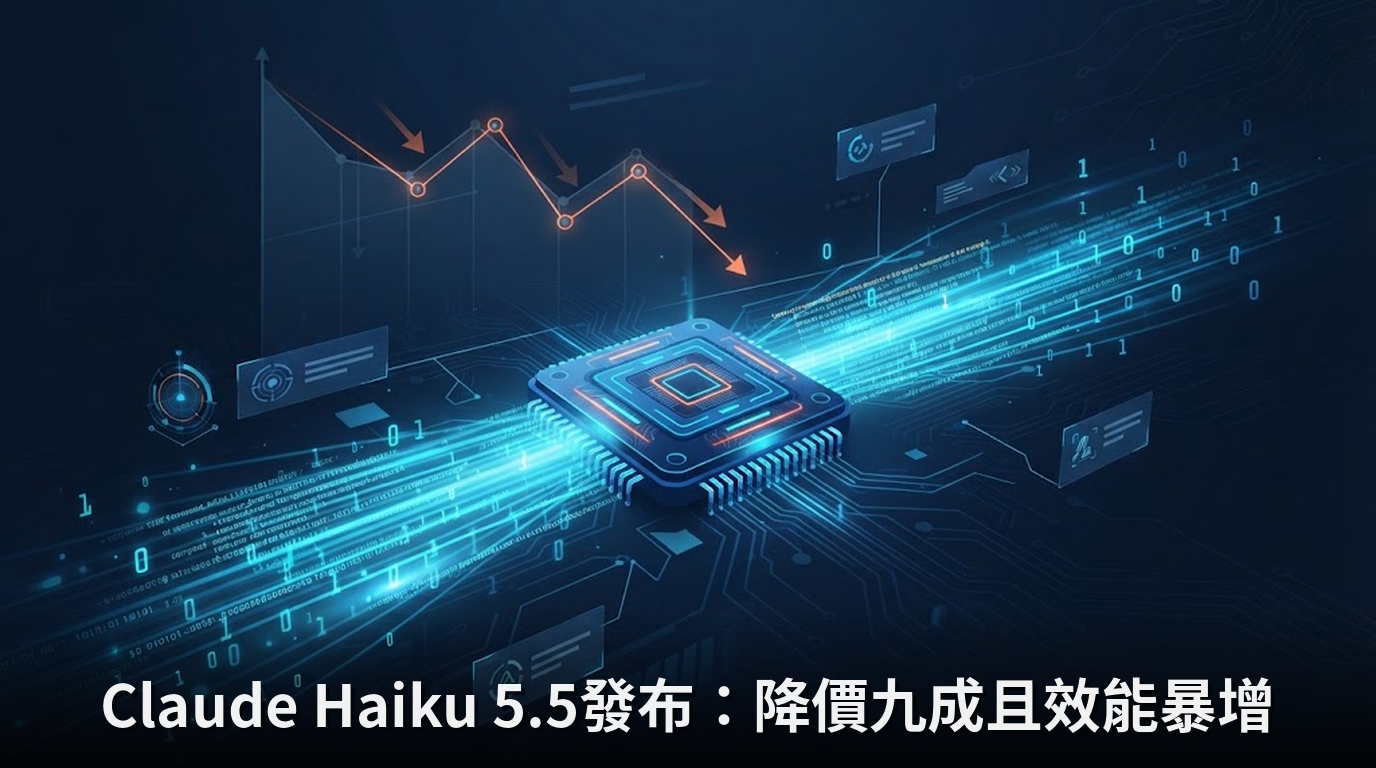 Claude Haiku 5.5發布：降價九成且效能暴增