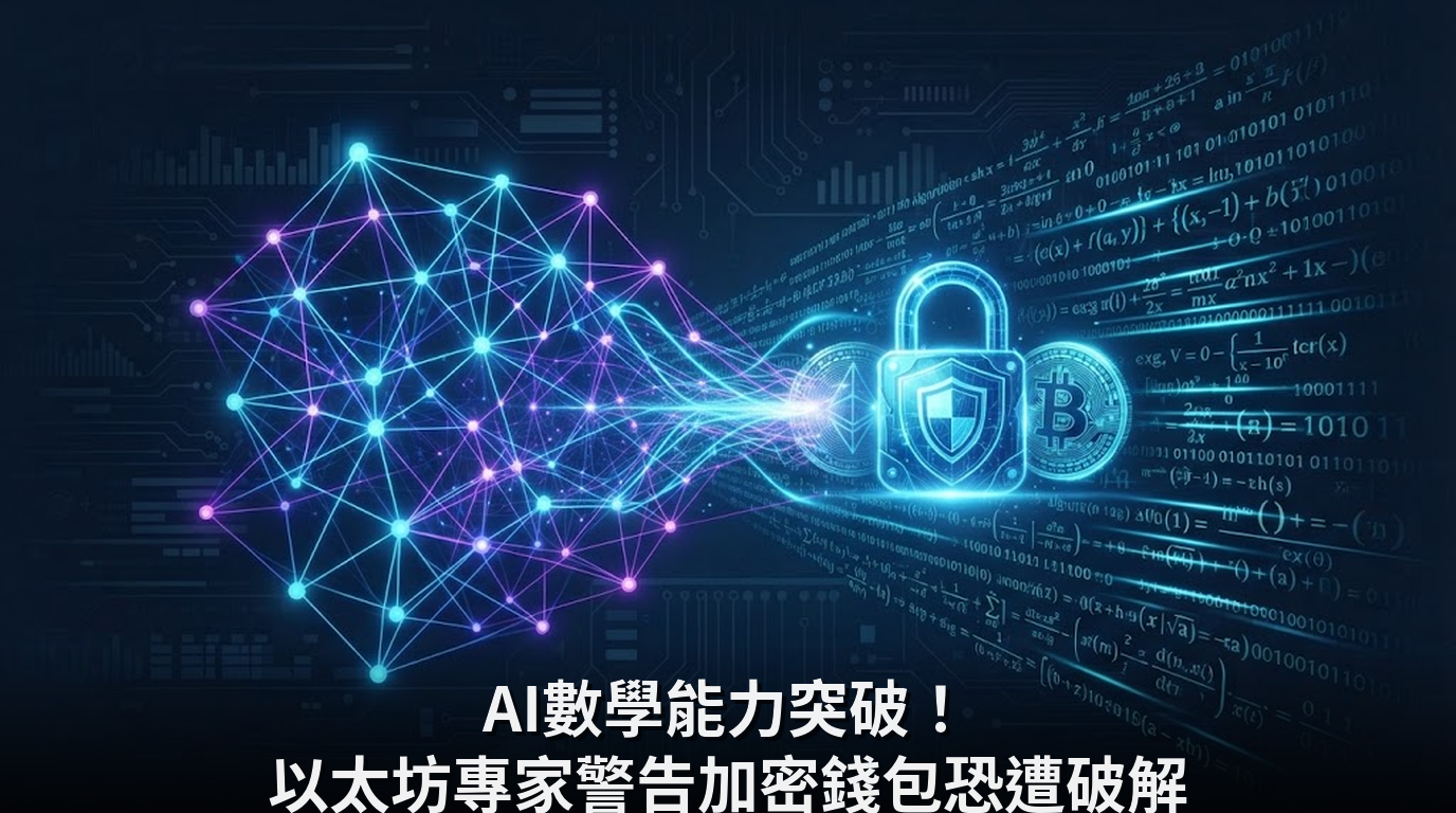 AI數學能力突破！以太坊專家警告加密錢包恐遭破解
