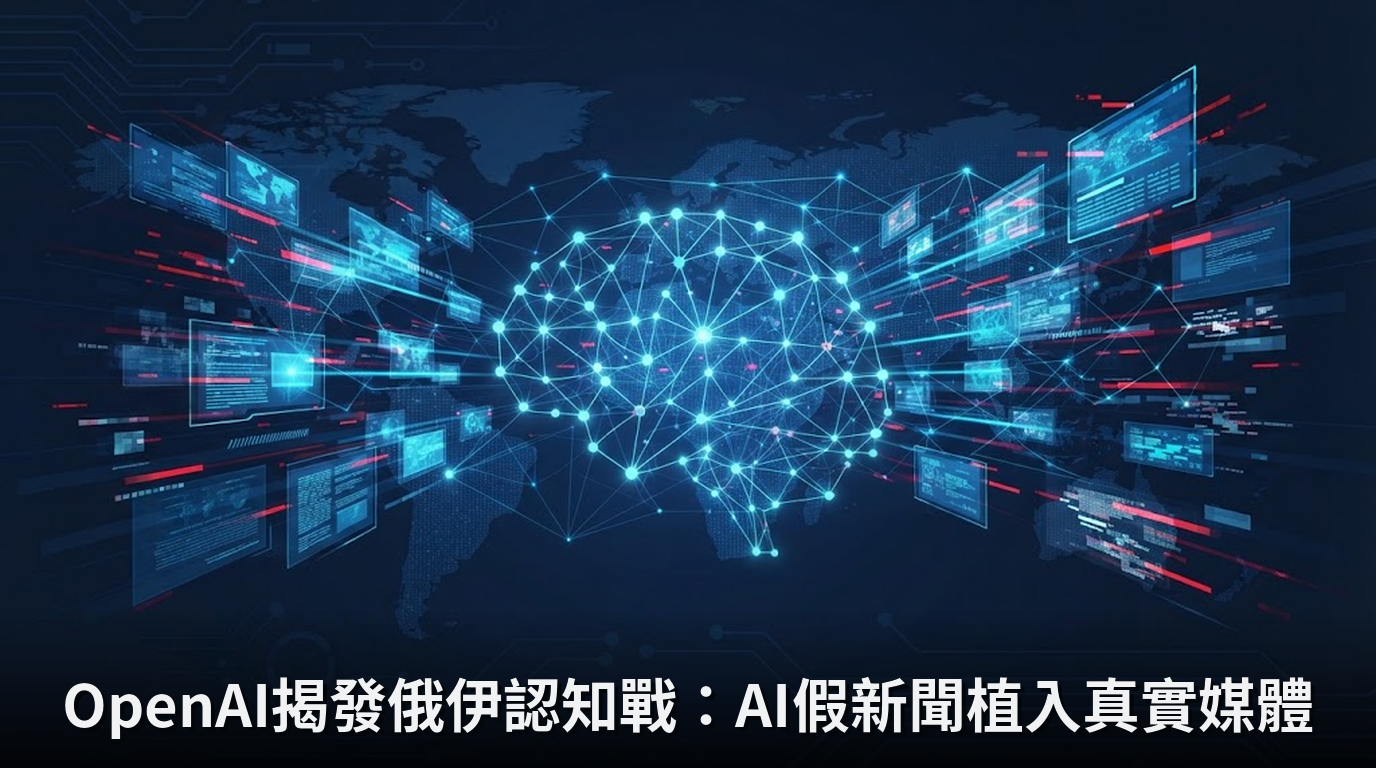 OpenAI揭發俄伊認知戰：AI假新聞植入真實媒體