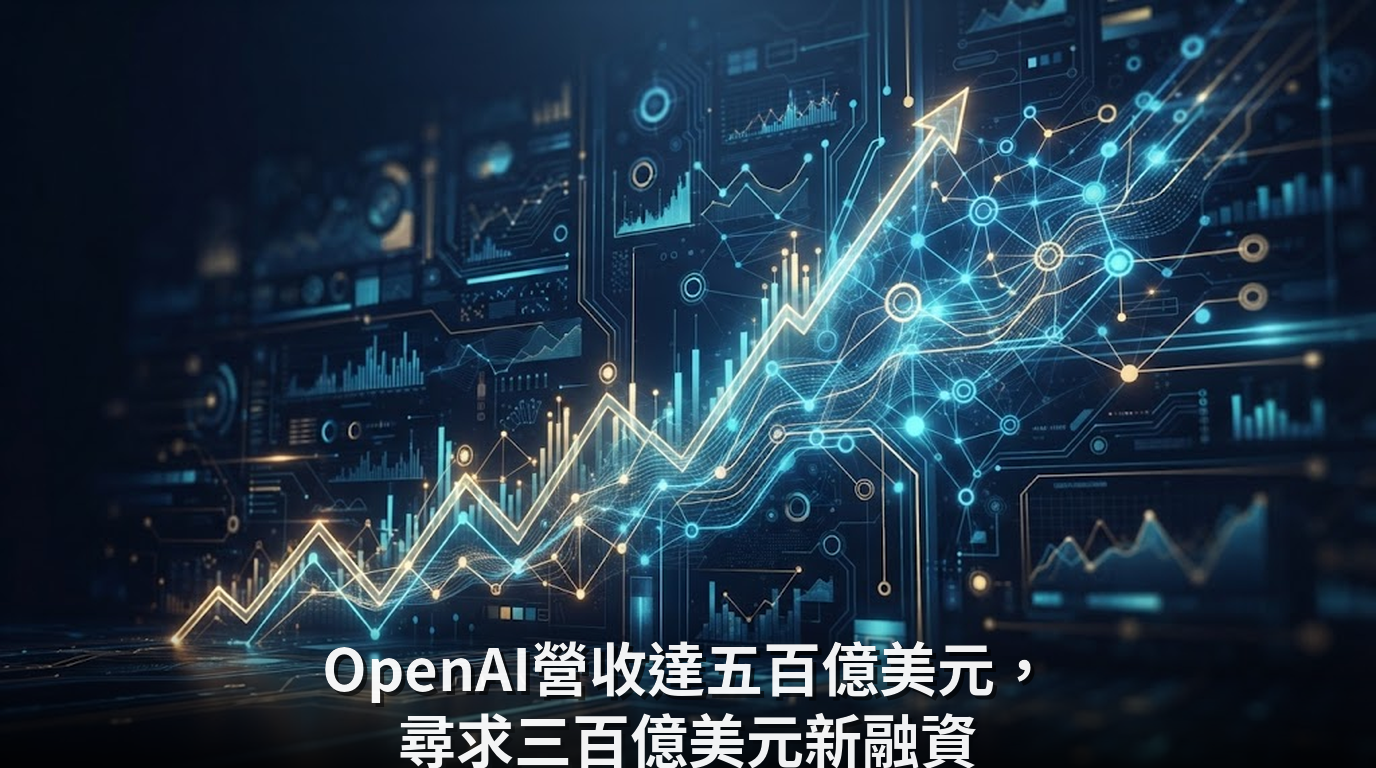 OpenAI營收達五百億美元，尋求三百億美元新融資