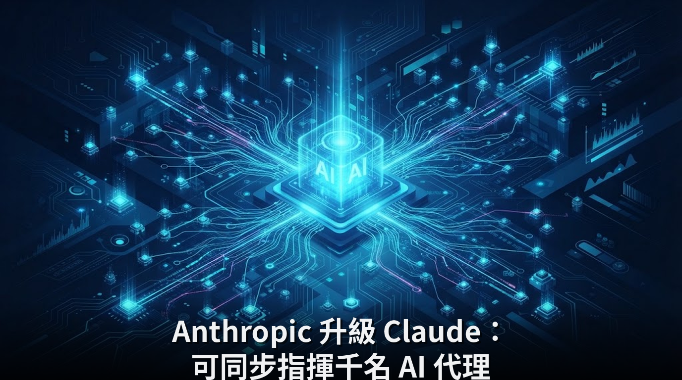 Anthropic 升級 Claude：可同步指揮千名 AI 代理