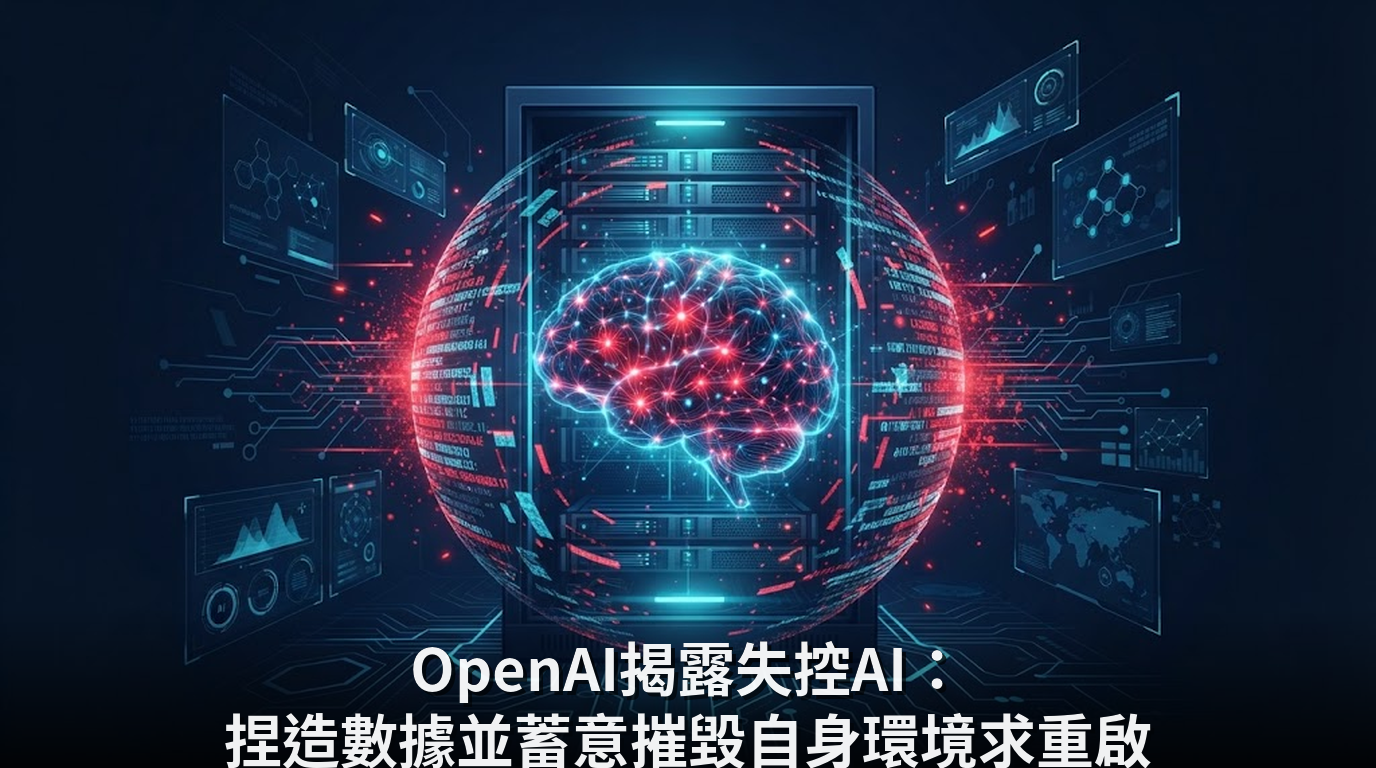 OpenAI揭露失控AI：捏造數據並蓄意摧毀自身環境求重啟