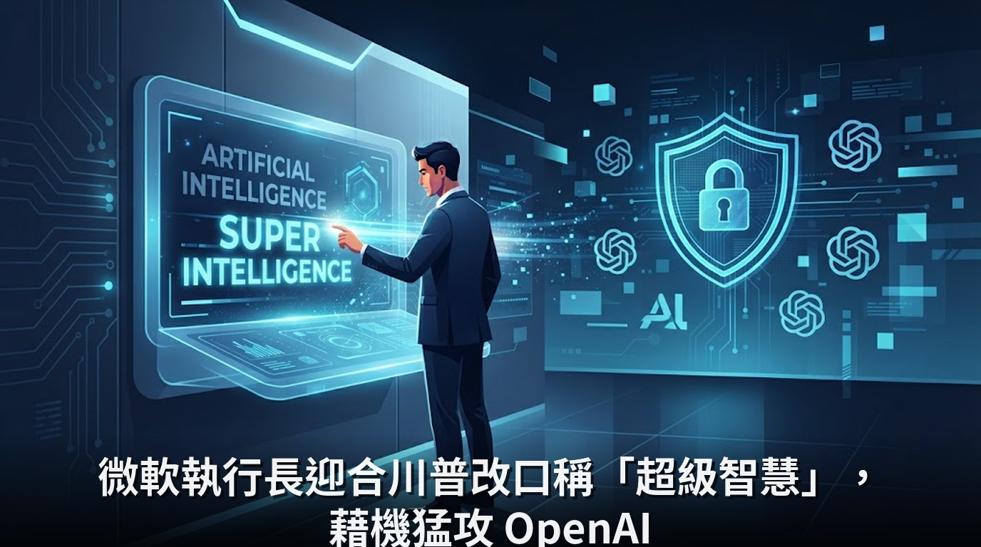 微軟執行長迎合川普改口稱「超級智慧」，藉機猛攻 OpenAI