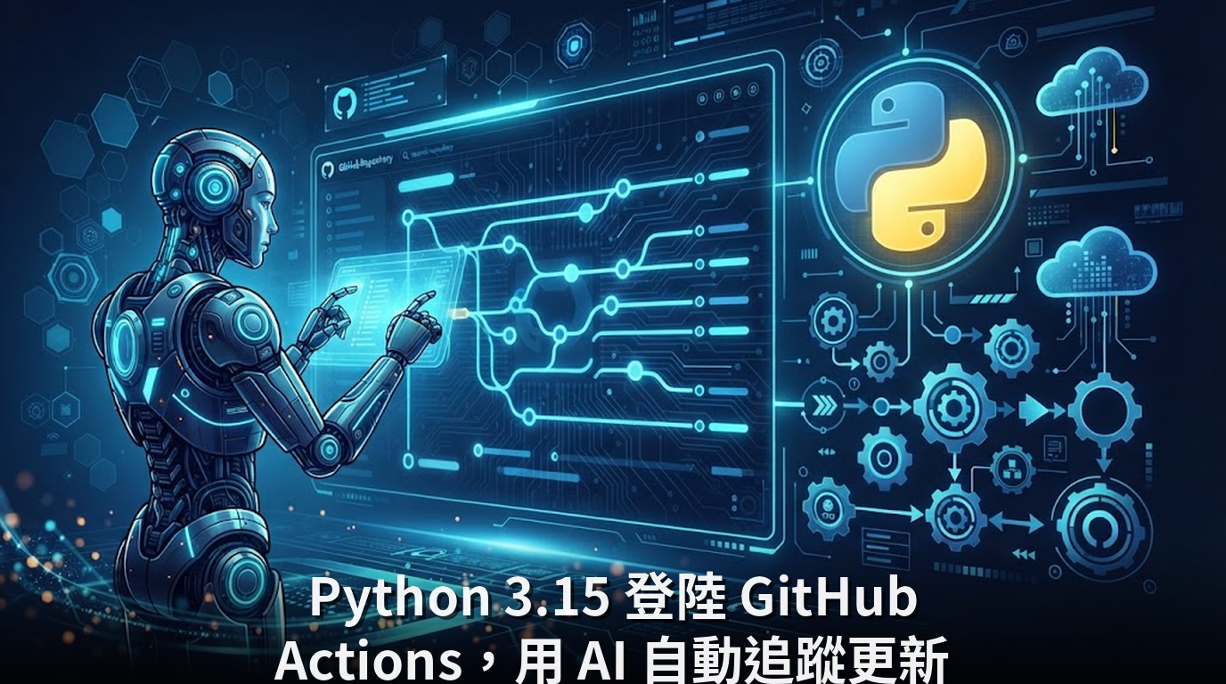 Python 3.15 登陸 GitHub Actions，用 AI 自動追蹤更新