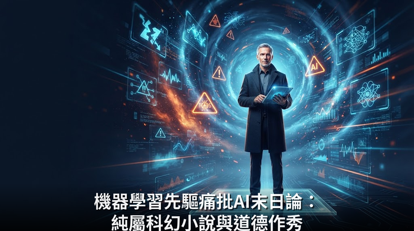 機器學習先驅痛批AI末日論：純屬科幻小說與道德作秀