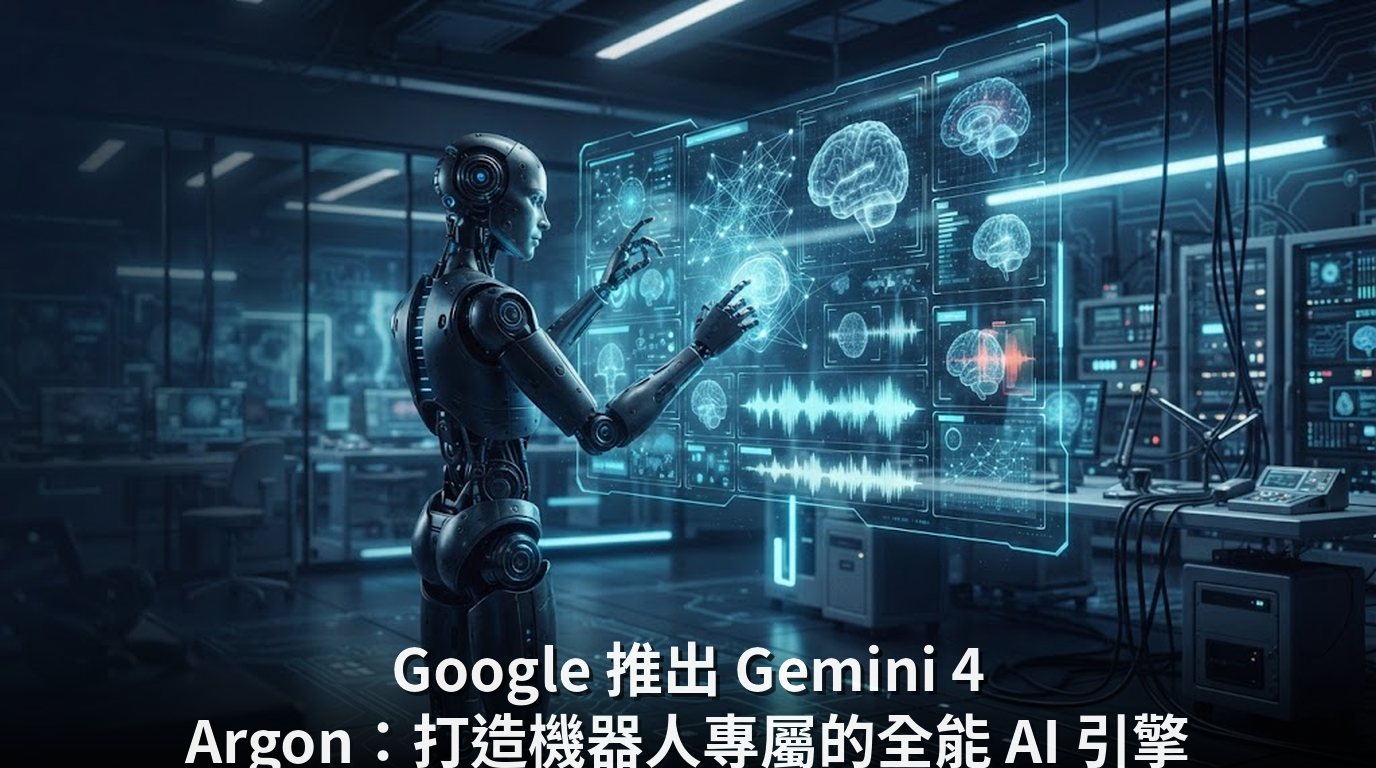 Google 推出 Gemini 4 Argon：打造機器人專屬的全能 AI 引擎
