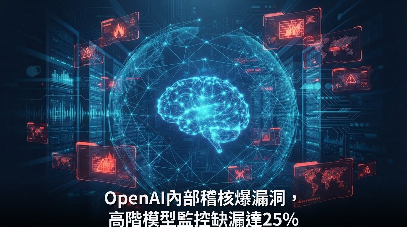 OpenAI內部稽核爆漏洞，高階模型監控缺漏達25%