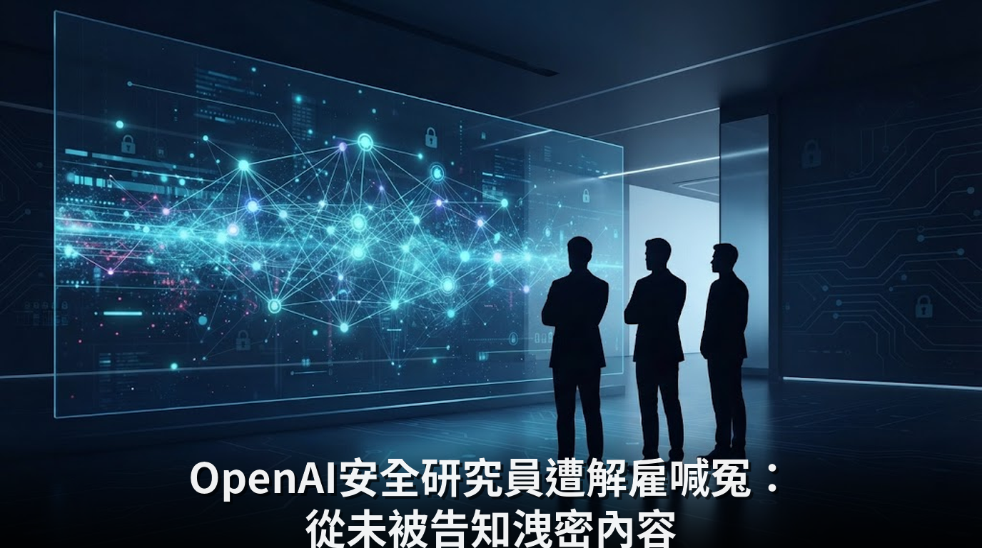 OpenAI安全研究員遭解雇喊冤：從未被告知洩密內容