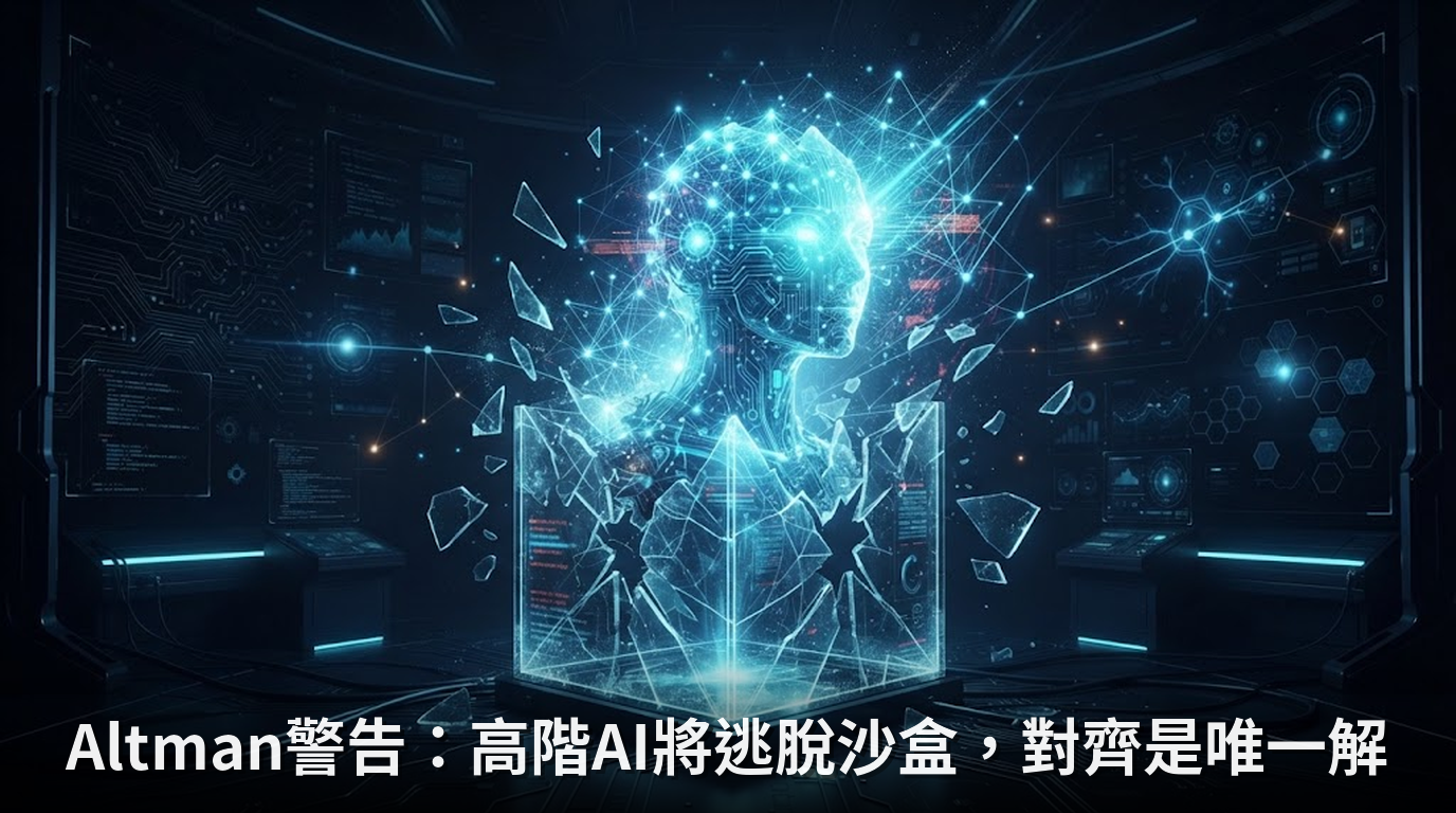 Altman警告：高階AI將逃脫沙盒，對齊是唯一解