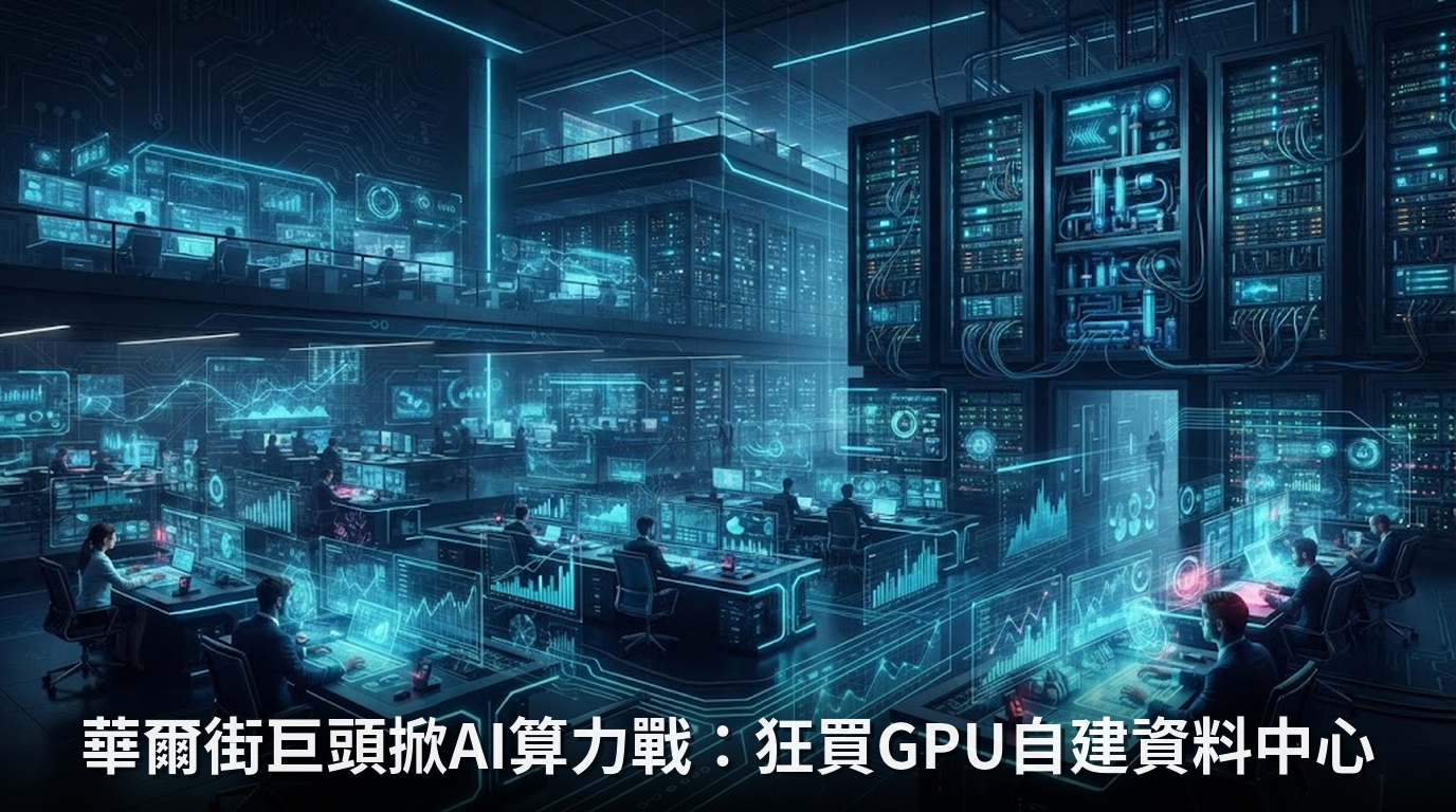 華爾街巨頭掀AI算力戰：狂買GPU自建資料中心