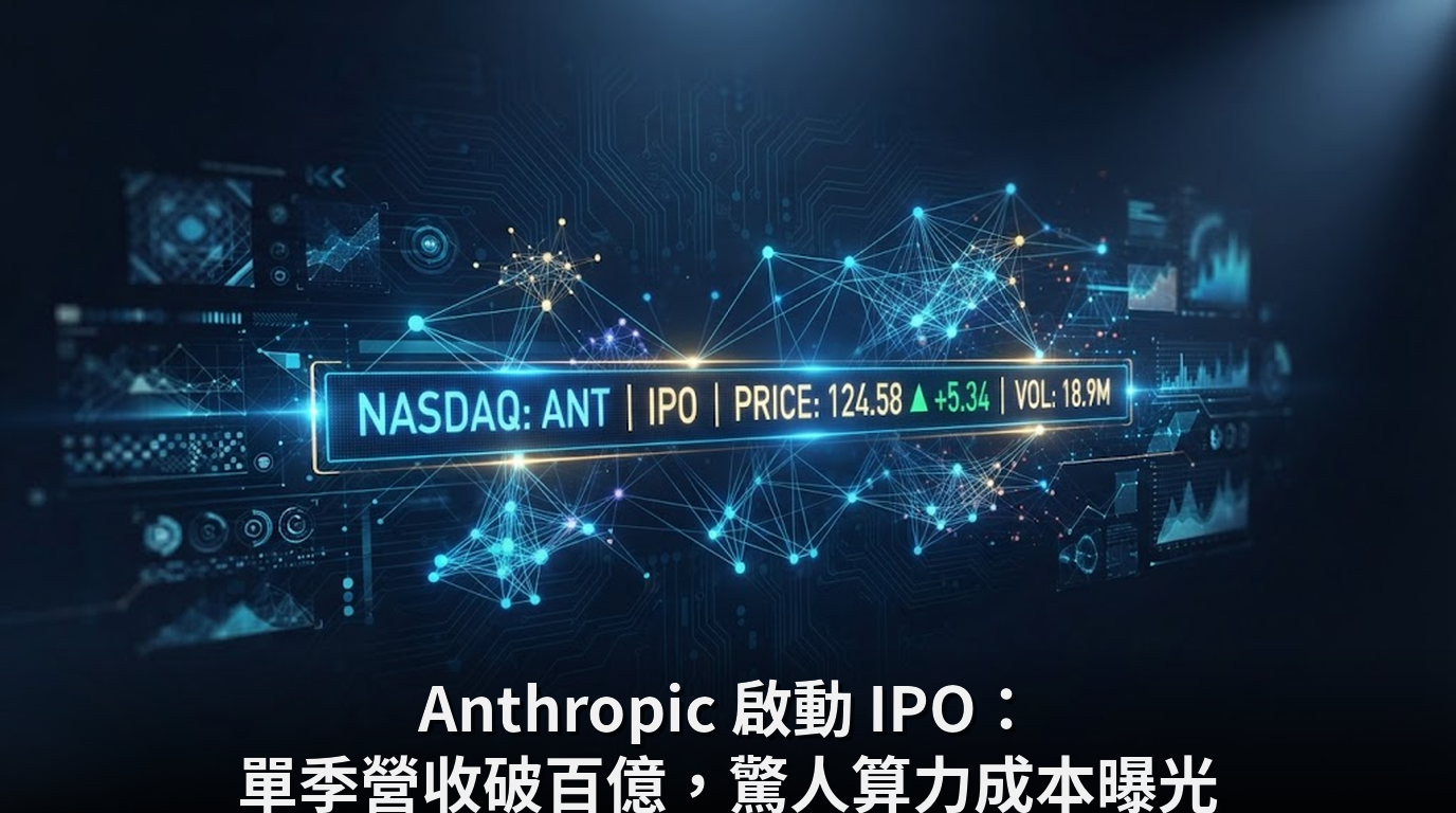Anthropic 啟動 IPO：單季營收破百億，驚人算力成本曝光