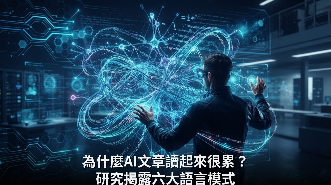 為什麼AI文章讀起來很累？研究揭露六大語言模式