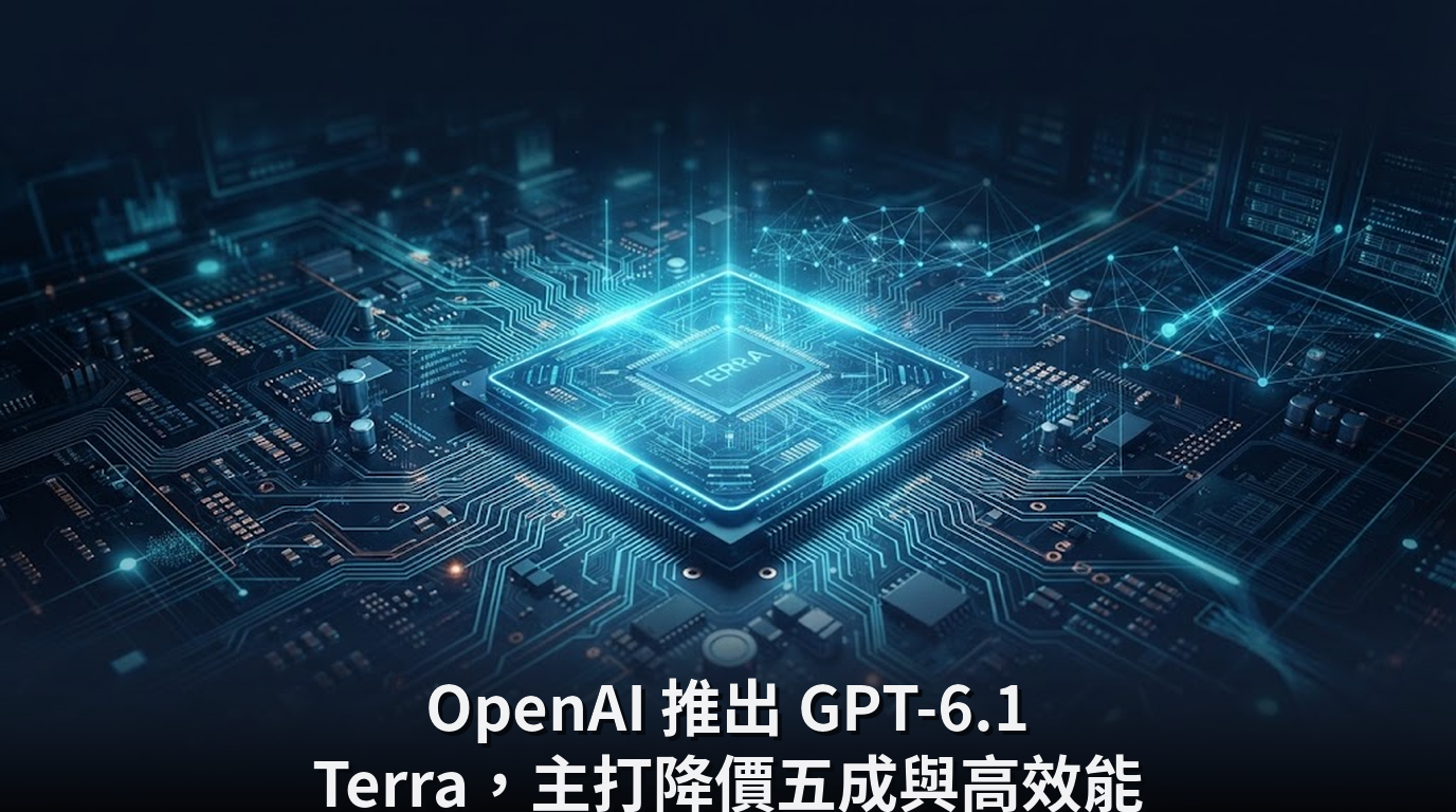 OpenAI 推出 GPT-6.1 Terra，主打降價五成與高效能