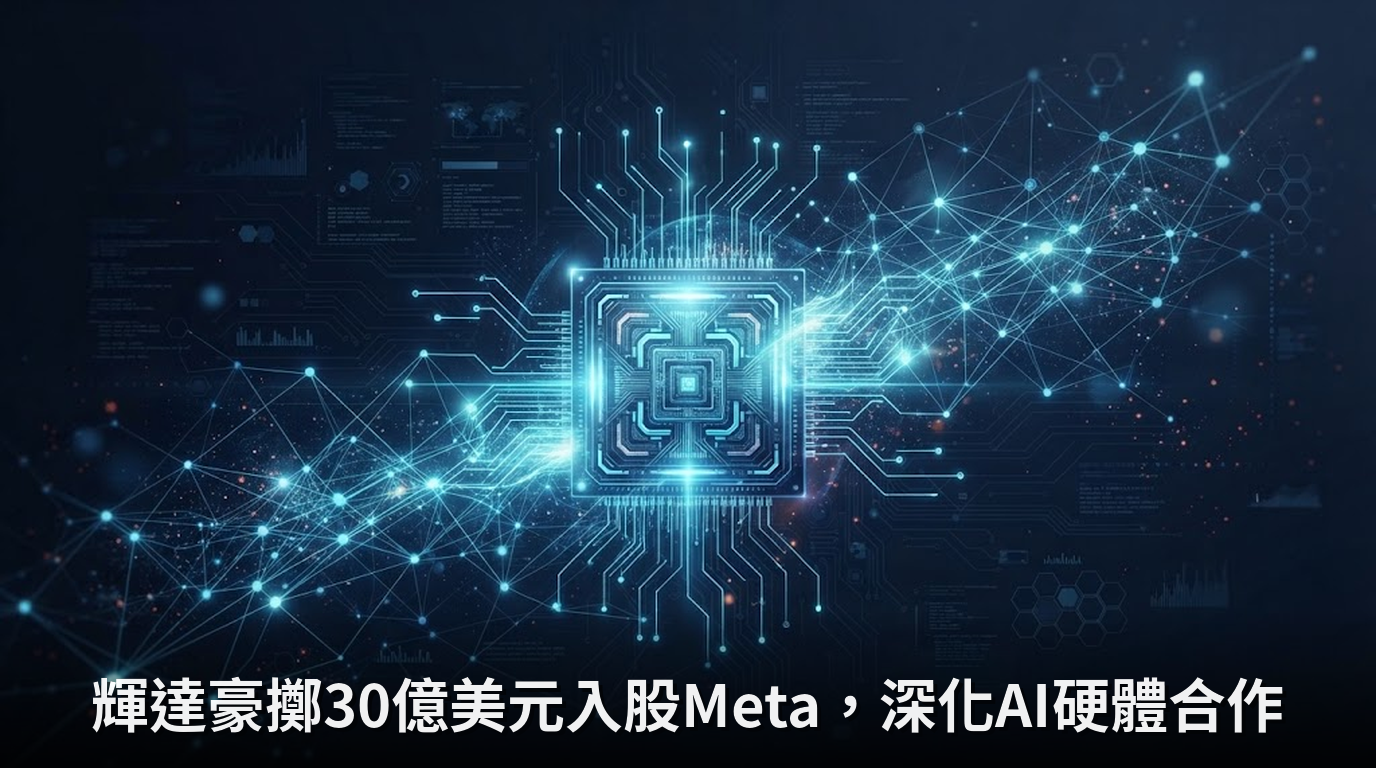輝達豪擲30億美元入股Meta，深化AI硬體合作