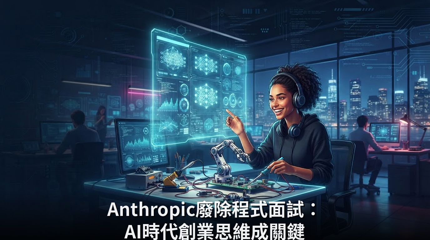 Anthropic廢除程式面試：AI時代創業思維成關鍵